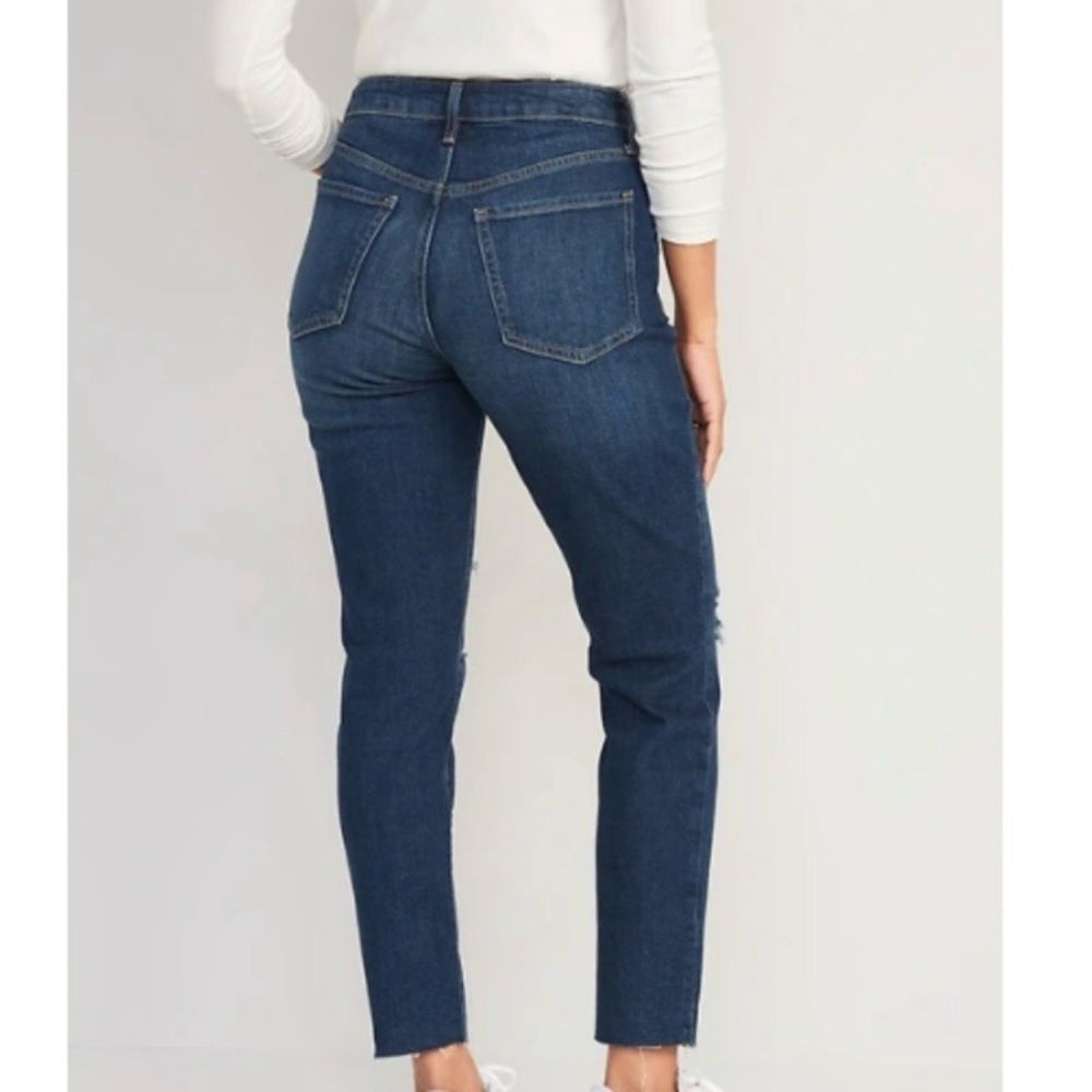 Old Navy High-rise O.G. straight secret-smooth pockets jeans size 0 EUC - Picture 3 of 7